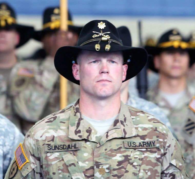 Jared Sunsdahl in U.S. Army Cavalry stetson