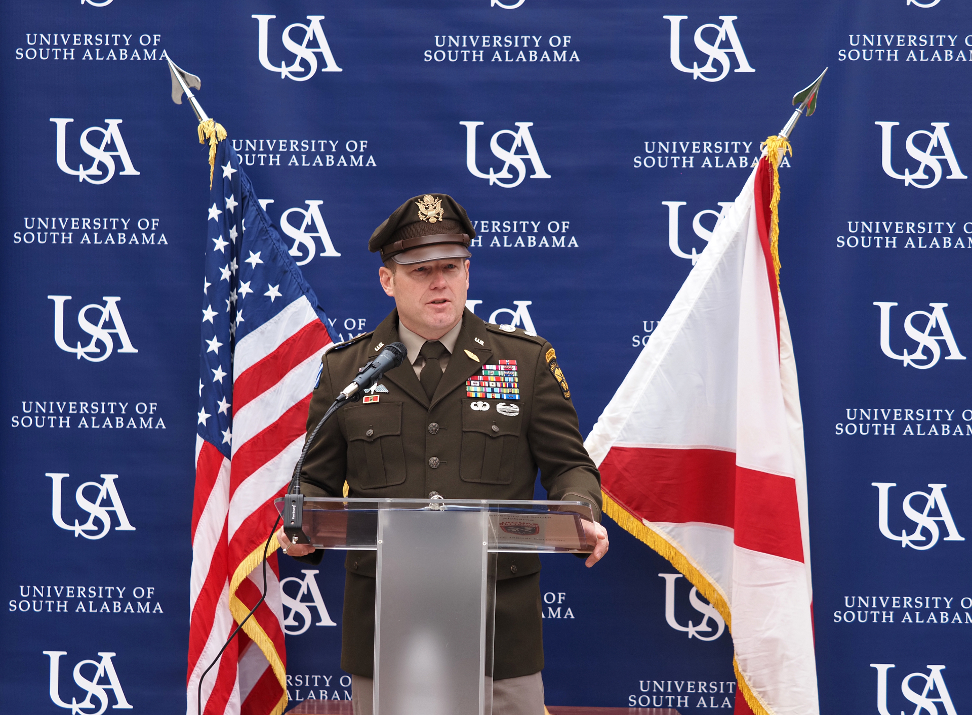 Jared Sunsdahl speaking on stage